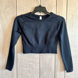 Aerie OFFLINE Sidewalk Seamless Long Sleeve Cropped T-Shirt